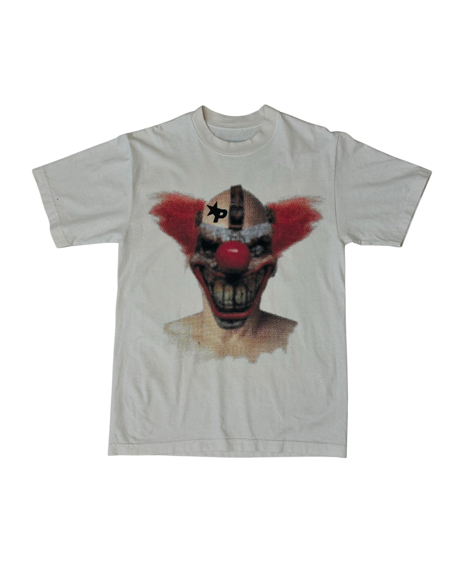TWISTED CLOWN TEE CREME