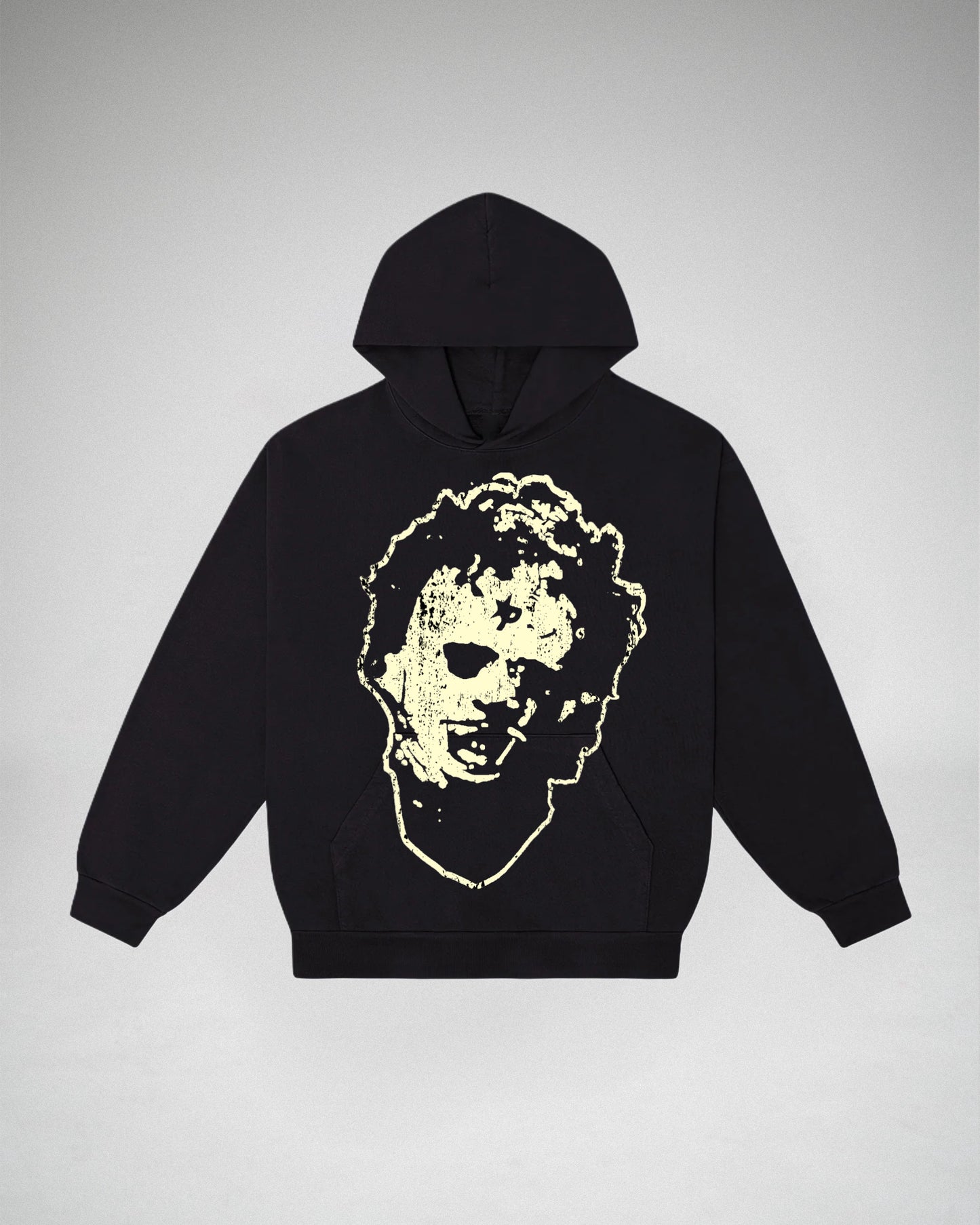 LEATHERFACE ULTRA HEAVYWEIGHT HOODIE BLK/CREME
