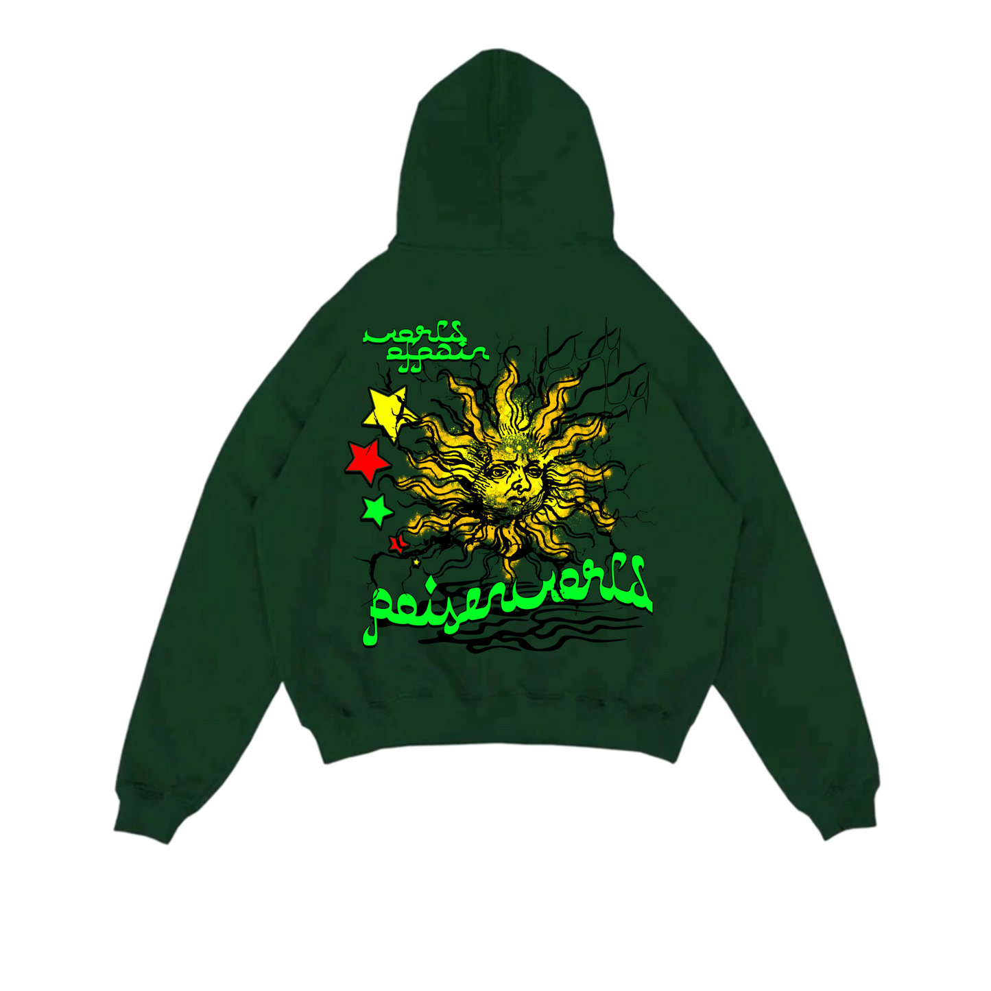 DISTORTED FAITH ULTRA HEAVYWEIGHT HOODIE IVY