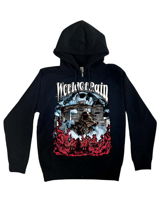 DEATH BEFORE SUCCESS ZIP-UP HOODIE