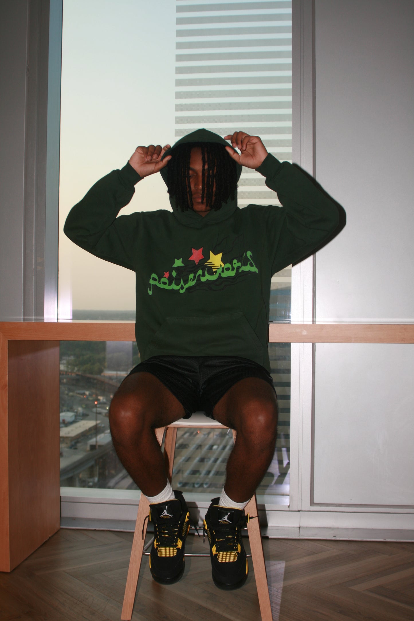 DISTORTED FAITH ULTRA HEAVYWEIGHT HOODIE IVY